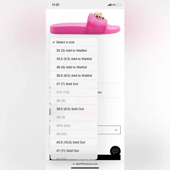 COPY - Pink Versace slides - Picture 8 of 8